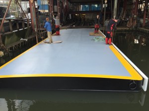 New pontoon built by MSO Marine London Boatyard